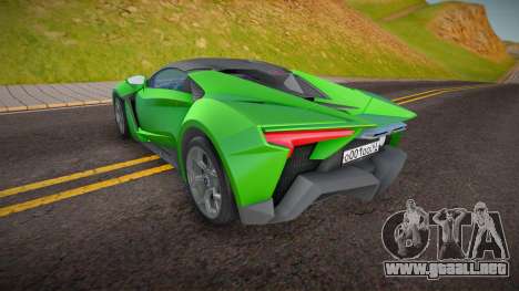 W Motors Fenyr Supersport (R PROJECT) para GTA San Andreas