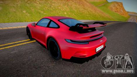 Porsche 911 GT3 2022 para GTA San Andreas