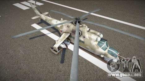 Mi-35 Hind (with Desert camouflage) para GTA San Andreas