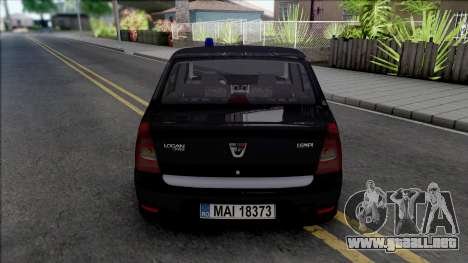 Dacia Logan 2008 Politia Unmarked para GTA San Andreas