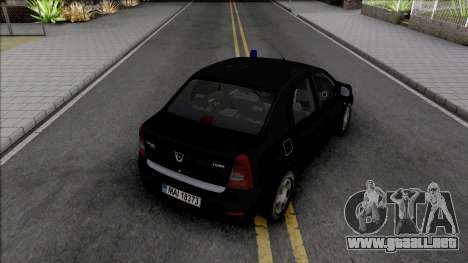 Dacia Logan 2008 Politia Unmarked para GTA San Andreas