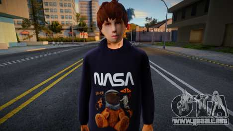 Whiteboy in NASA Hoodie para GTA San Andreas
