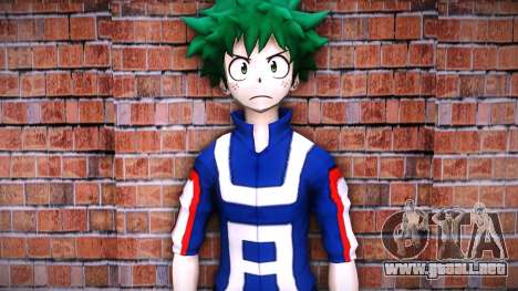 Izuku Midoriya (Gym Outfit) MHA Battle for All para GTA Vice City