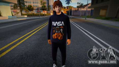 Whiteboy in NASA Hoodie para GTA San Andreas