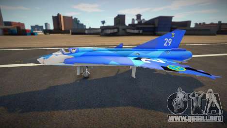 J35D Draken (Blue Splinter) para GTA San Andreas
