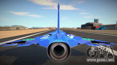J35D Draken (Blue Splinter) para GTA San Andreas