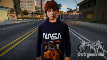 Whiteboy in NASA Hoodie para GTA San Andreas