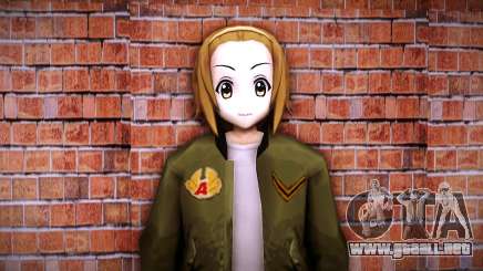 Ritsu Tainaka en la chaqueta del taxista para GTA Vice City