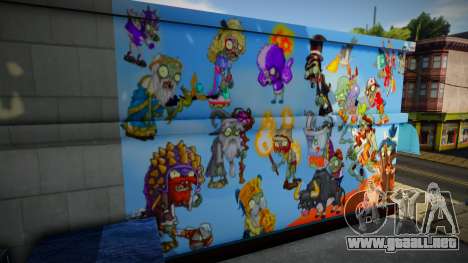 Veteran Zombies Mural para GTA San Andreas