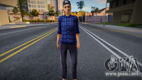 Chica con camisa 1 para GTA San Andreas