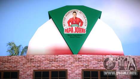 Pizzería Papa Johns para GTA Vice City