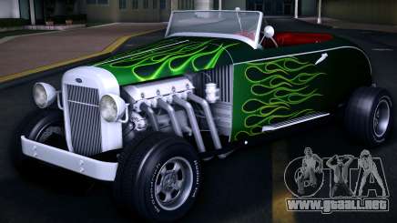 1932 Ford Roadster Hot Rod - Green Flame para GTA Vice City