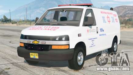 Chevrolet Express Israel Ambulance [ELS] para GTA 5