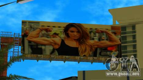 Fitness Girls On Billboard para GTA Vice City