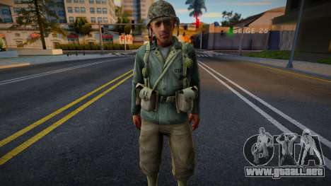 Soldado estadounidense de CoD WaW v6 para GTA San Andreas