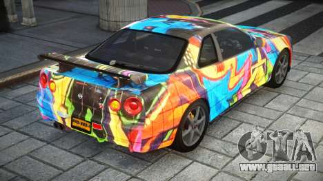 Nissan Skyline R34 GT-R V-Spec II Nur S11 para GTA 4