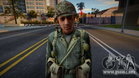 Soldado estadounidense de CoD WaW v6 para GTA San Andreas