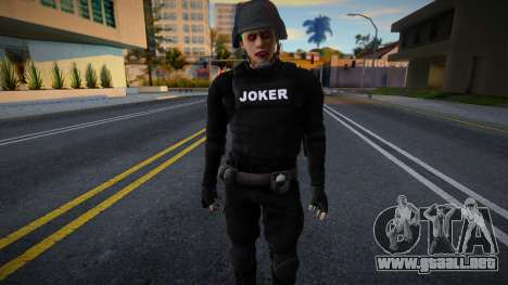 Joker con uniforme de fuerzas especiales v1 para GTA San Andreas