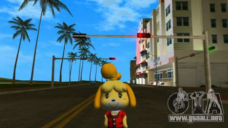 Isabelle from Animal Crossing (Red) para GTA Vice City