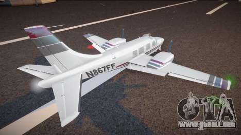 Piper PA-60-601P Aerostar para GTA San Andreas