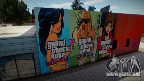 Mural de GTA The Trilogy para GTA San Andreas