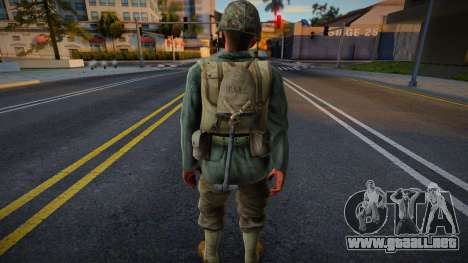 Soldado estadounidense de CoD WaW v6 para GTA San Andreas