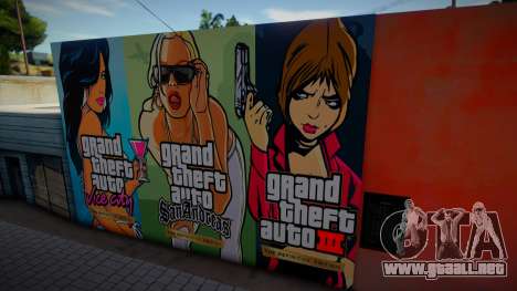 Mural de GTA The Trilogy para GTA San Andreas