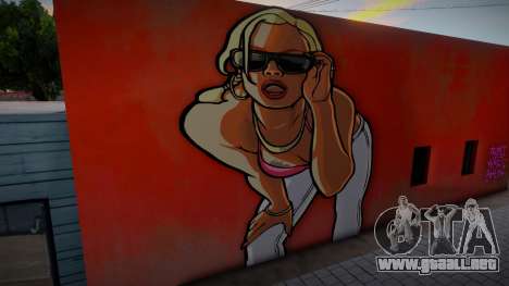 San Andreas Artwork Girl Mural v2 para GTA San Andreas