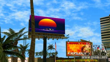 Retrowave billboard para GTA Vice City