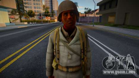 Soldado negro de la Segunda Guerra Mundial para GTA San Andreas