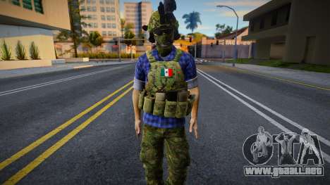 Soldado de la Secretaría de Marina Mexie para GTA San Andreas