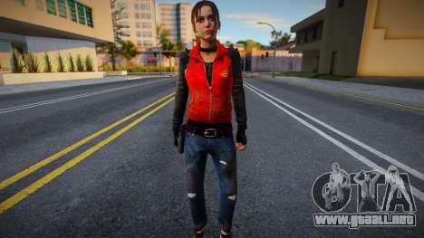 Zoe vestida de rojo de Left 4 Dead para GTA San Andreas