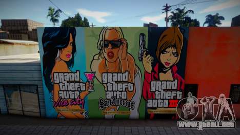 Mural de GTA The Trilogy para GTA San Andreas