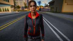 Zoe en negro y rojo de Left 4 Dead para GTA San Andreas
