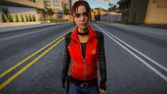 Zoe vestida de rojo de Left 4 Dead para GTA San Andreas