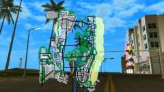 Mapa en el juego para GTA Vice City
