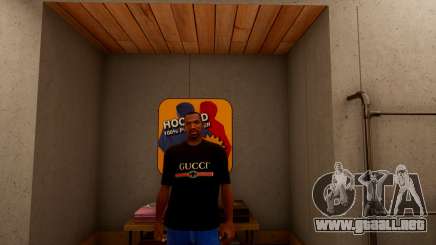 Realistic Gucci Tshirt Black para GTA San Andreas Definitive Edition