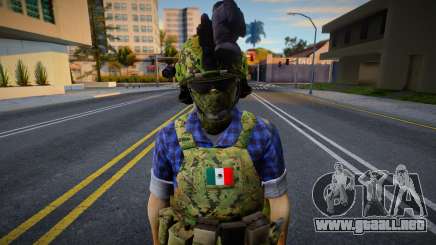 Soldado de la Secretaría de Marina Mexie para GTA San Andreas