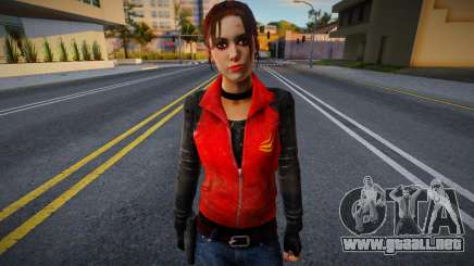 Zoe vestida de rojo de Left 4 Dead para GTA San Andreas