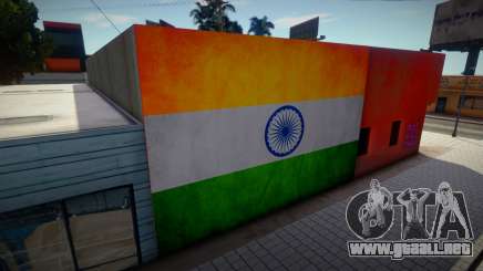 Indian Flag Wallgraffiti para GTA San Andreas