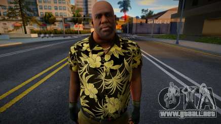 Entrenador de Left 4 Dead con camisa hawaiana (Negro para GTA San Andreas