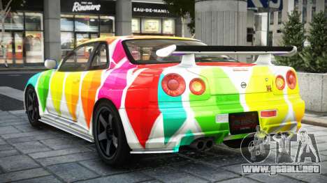 Nissan Skyline R34 GTR Nismo S8 para GTA 4