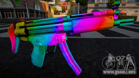 MP5 Lng Multicolor para GTA San Andreas