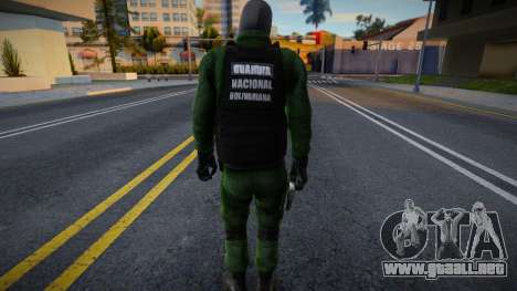 Oficial de las fuerzas especiales bolivianas Gnb para GTA San Andreas