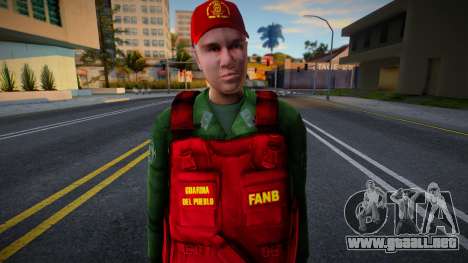 Soldado brasileño de guardia del Pueblo V1 para GTA San Andreas