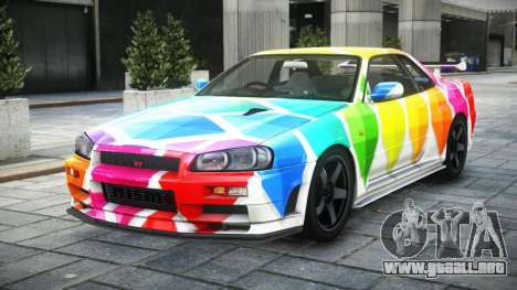 Nissan Skyline R34 GTR Nismo S8 para GTA 4