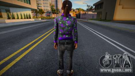 Zoe (Purple Rose Coat) de Left 4 Dead para GTA San Andreas