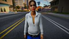 Zoe (chaqueta blanca y jeans) de Left 4 Dead para GTA San Andreas