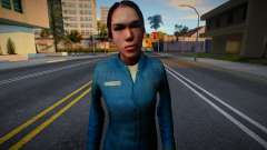 FeMale Citizen from Half-Life 2 v5 para GTA San Andreas