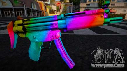 MP5 Lng Multicolor para GTA San Andreas